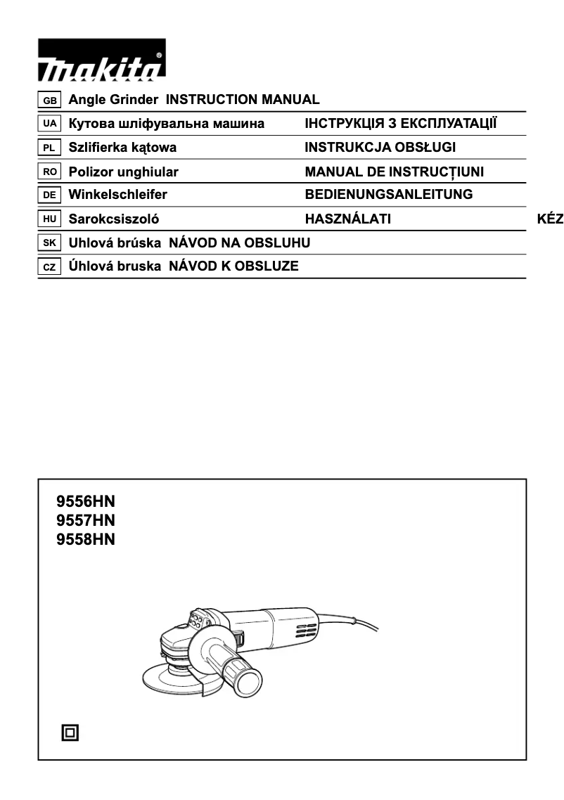 Imagen de la primera página del manual del dispositivo 9558HNK