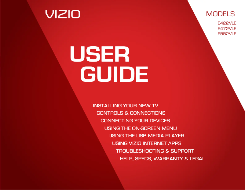 Imagen de la primera página del manual del dispositivo E422VLE