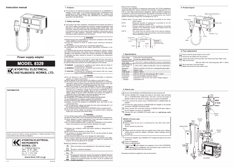 Imagen de la primera página del manual del dispositivo 8329