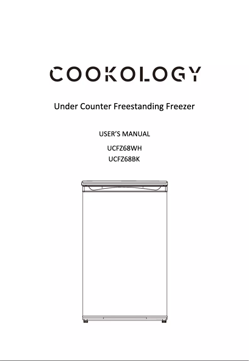Página 1 del manual Manual de usuario Cookology UCFZ68BK