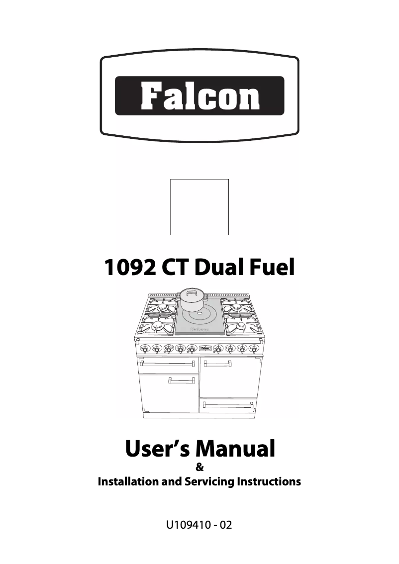 Página 1 del manual Manual de usuario Falcon De Luxe 1092 Cooktop