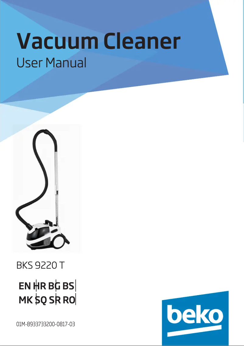 Página 1 del manual Manual de usuario Beko BKS 9220 T