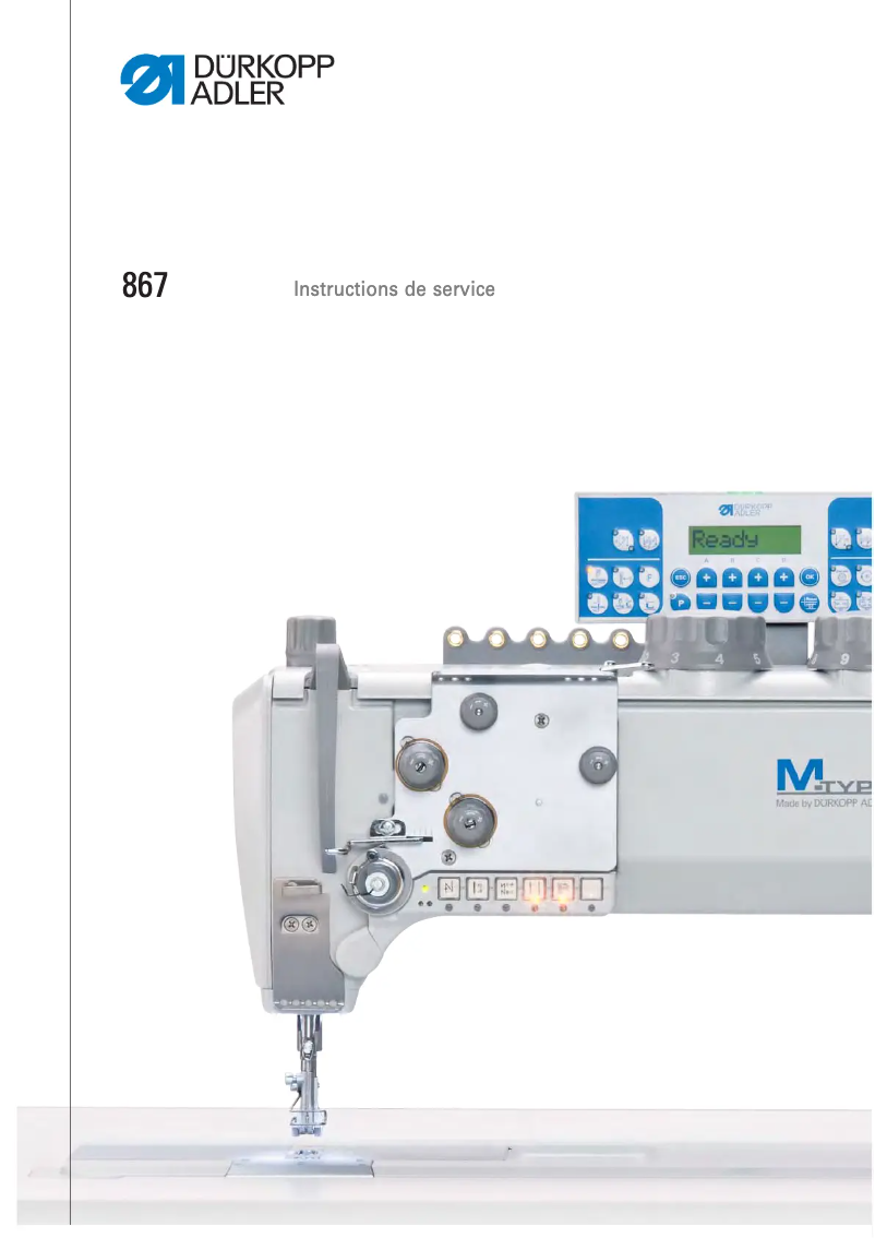 Página 1 del manual Manual de usuario Dürkopp Adler 867-M Longarm