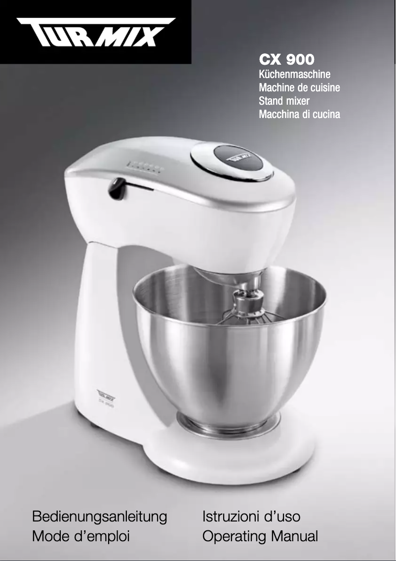 Imagen de la primera página del manual del dispositivo CX 900