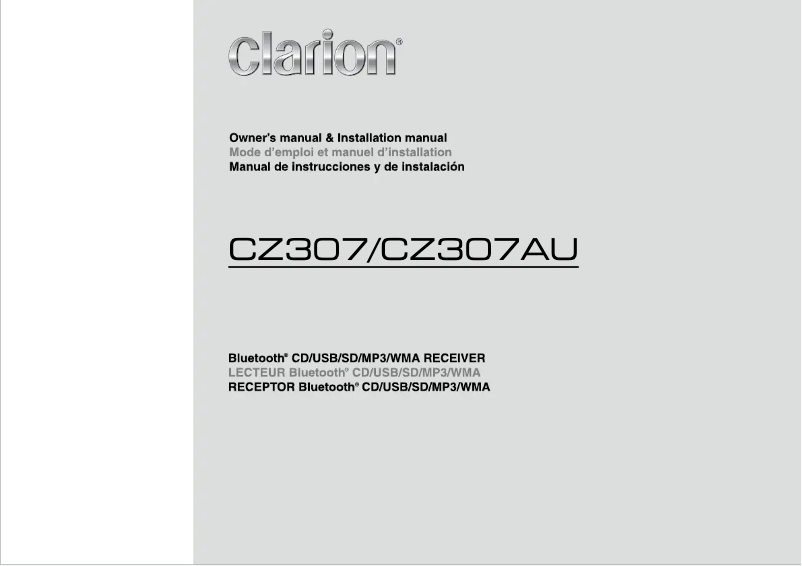 Imagen de la primera página del manual del dispositivo CZ307