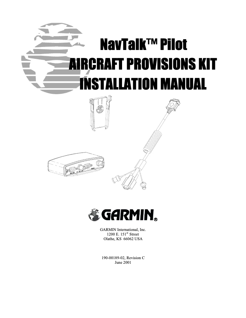 Imagen de la primera página del manual del dispositivo NavTalk Pilot