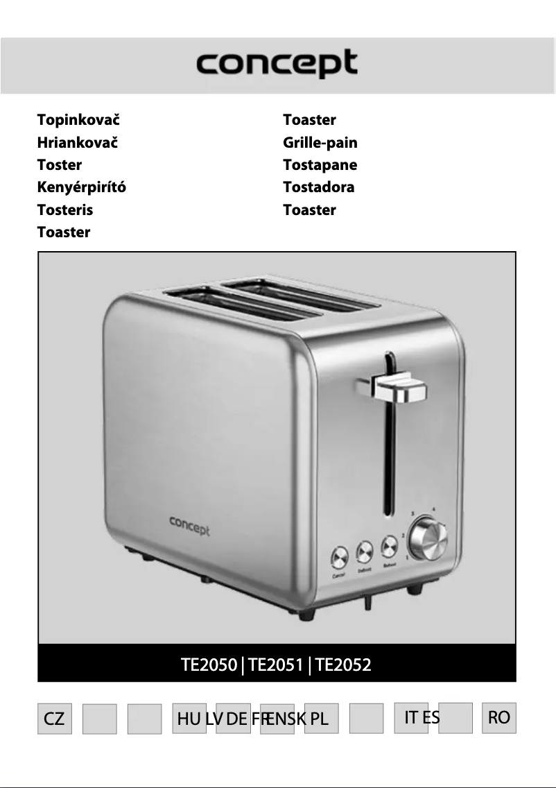 Página 1 del manual Manual de usuario Concept TE2051