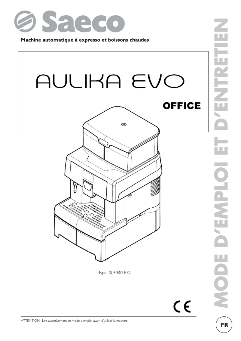 Imagen de la primera página del manual del dispositivo Aulika Evo Office