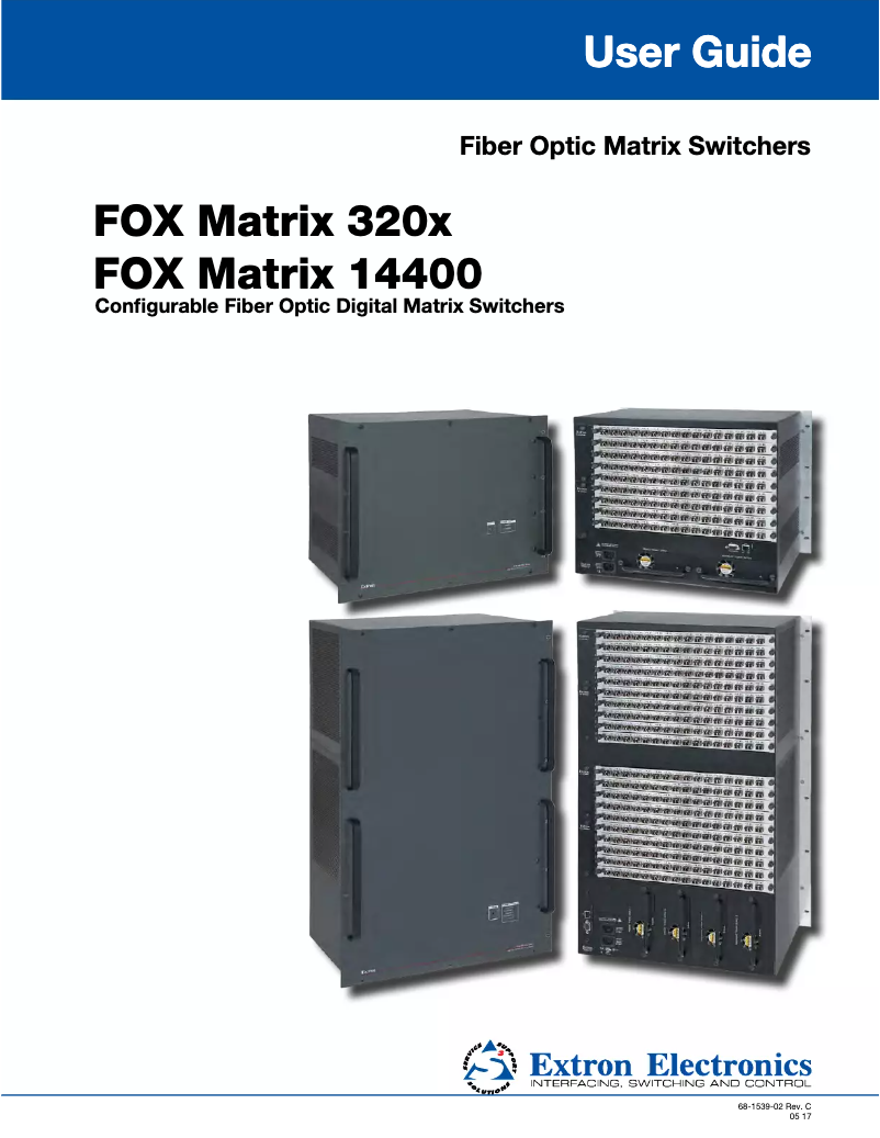 Imagen de la primera página del manual del dispositivo FOX Matrix 14400