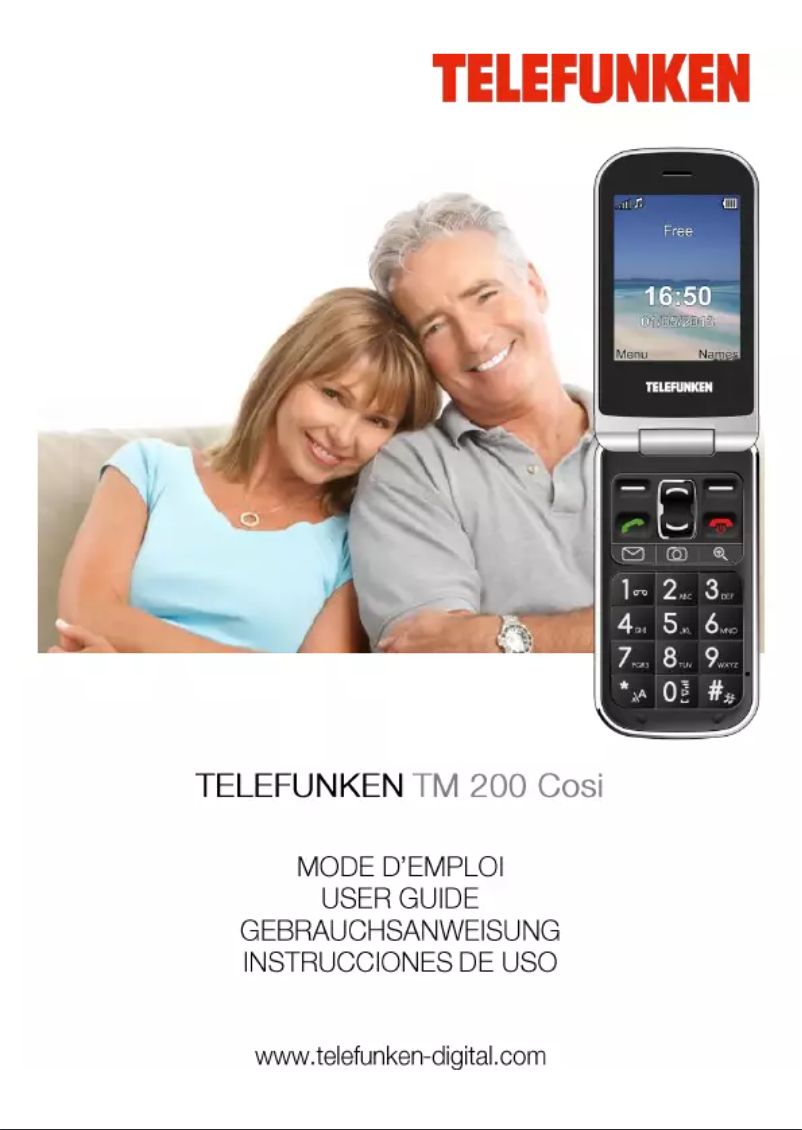 Página 1 del manual Manual de usuario Telefunken Cosi TM200BE