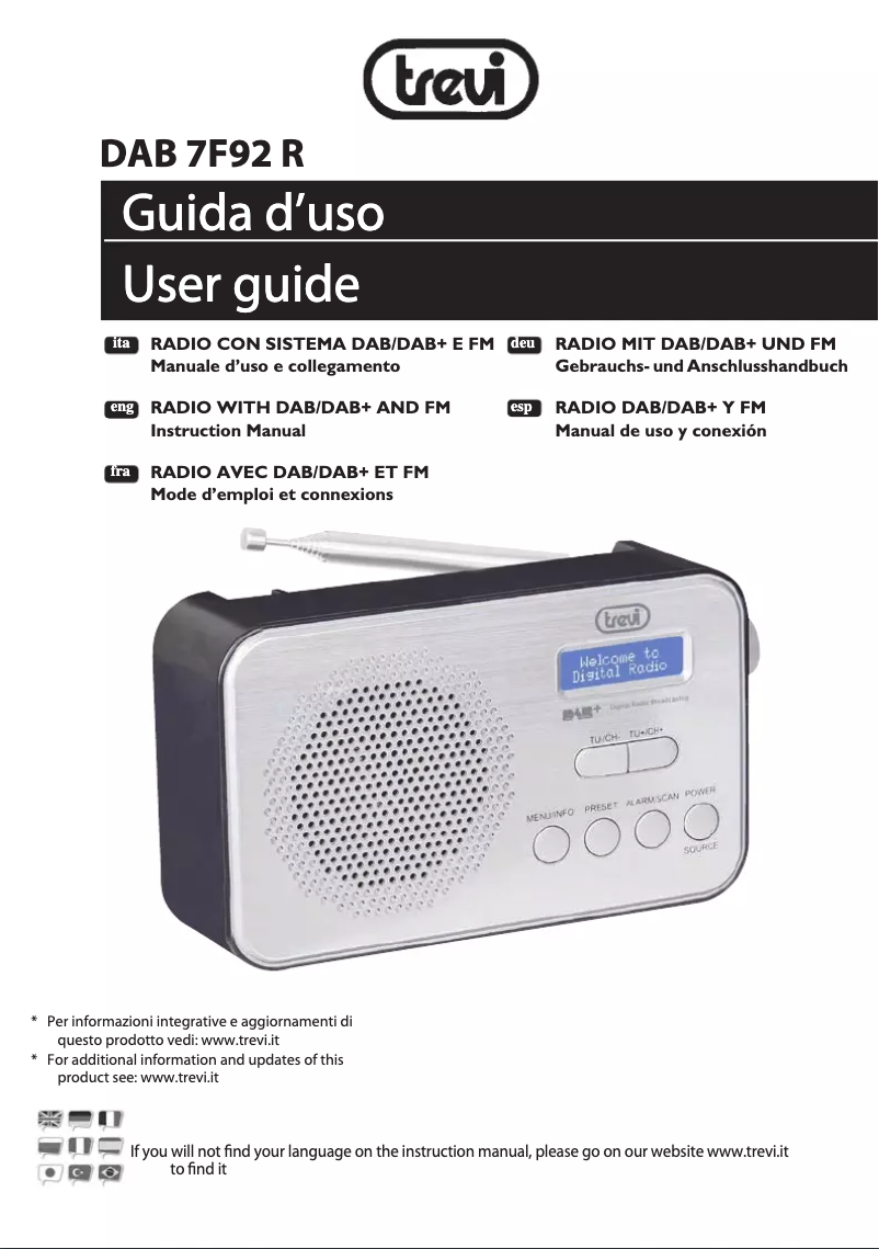 Imagen de la primera página del manual del dispositivo DAB 7F92 R