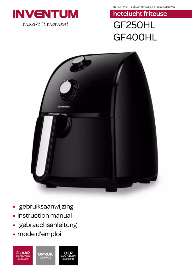 Imagen de la primera página del manual del dispositivo GF400HL