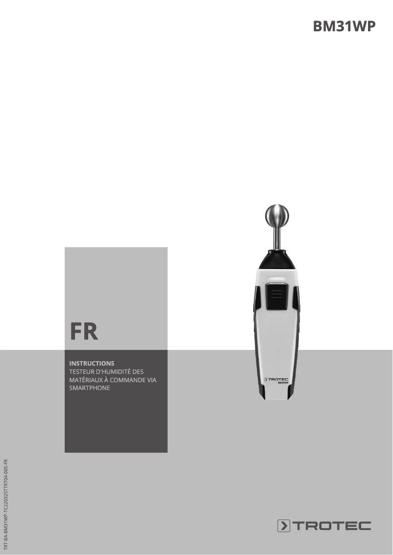 Imagen de la primera página del manual del dispositivo BM31WP