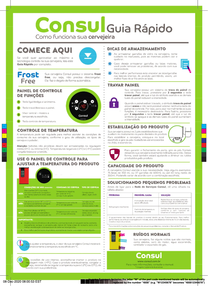 Imagen de la primera página del manual del dispositivo CZE12BE