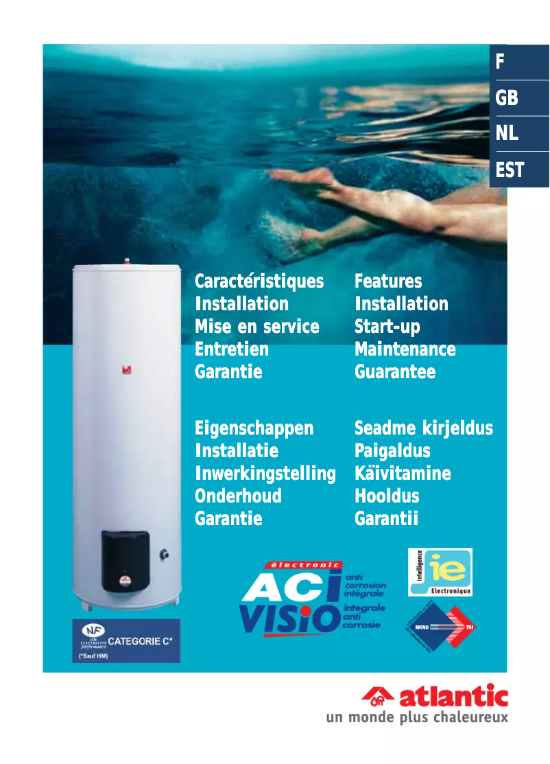 Imagen de la primera página del manual del dispositivo ACI