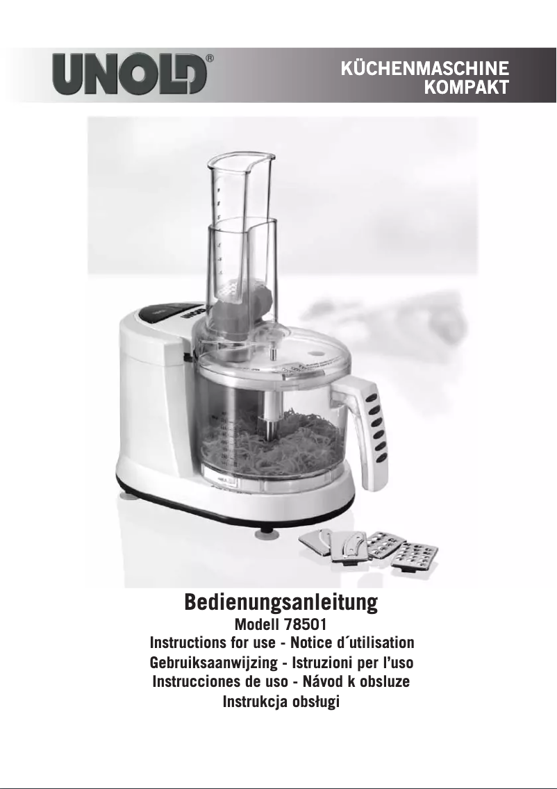 Imagen de la primera página del manual del dispositivo 78501