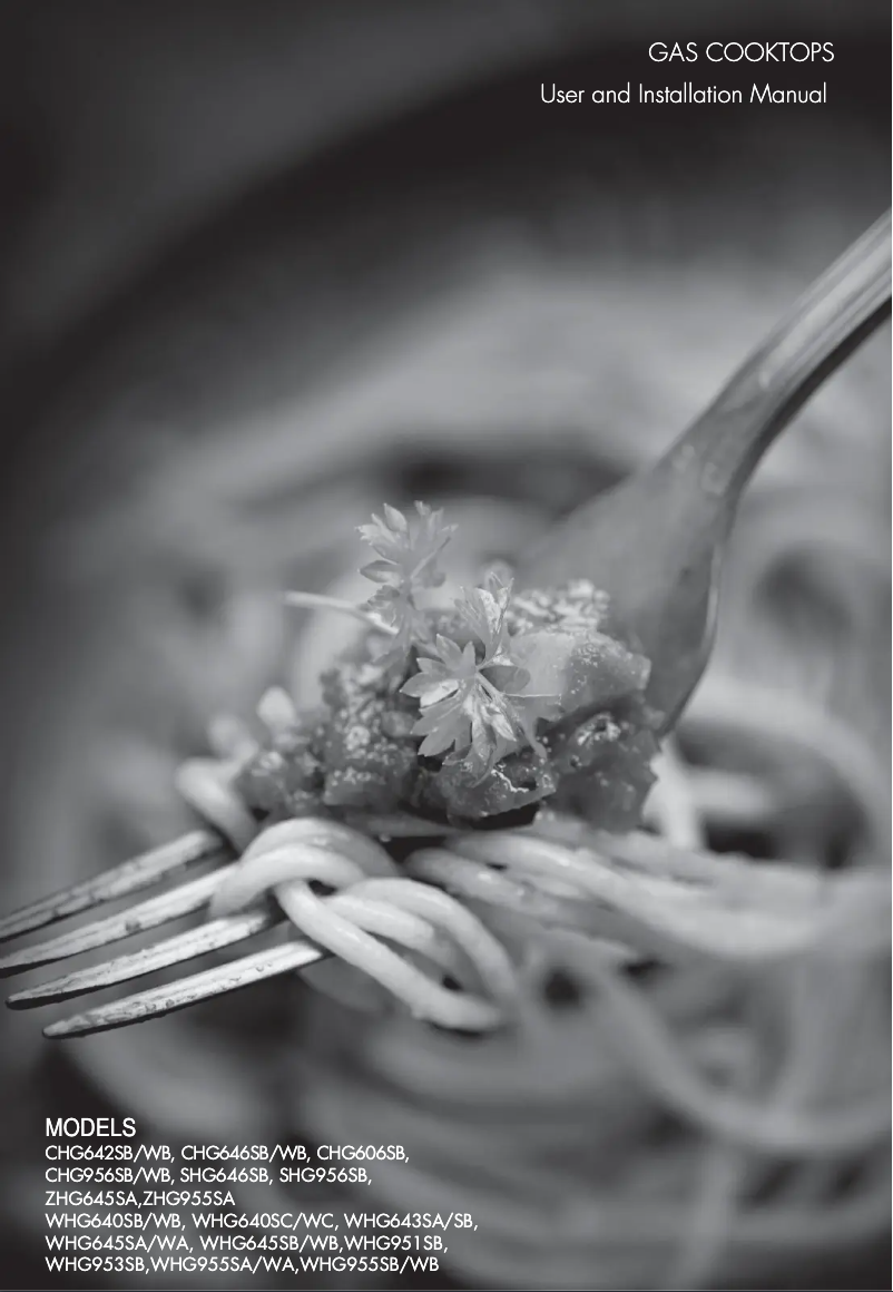 Página 1 del manual Manual de usuario Chef CHG646WB