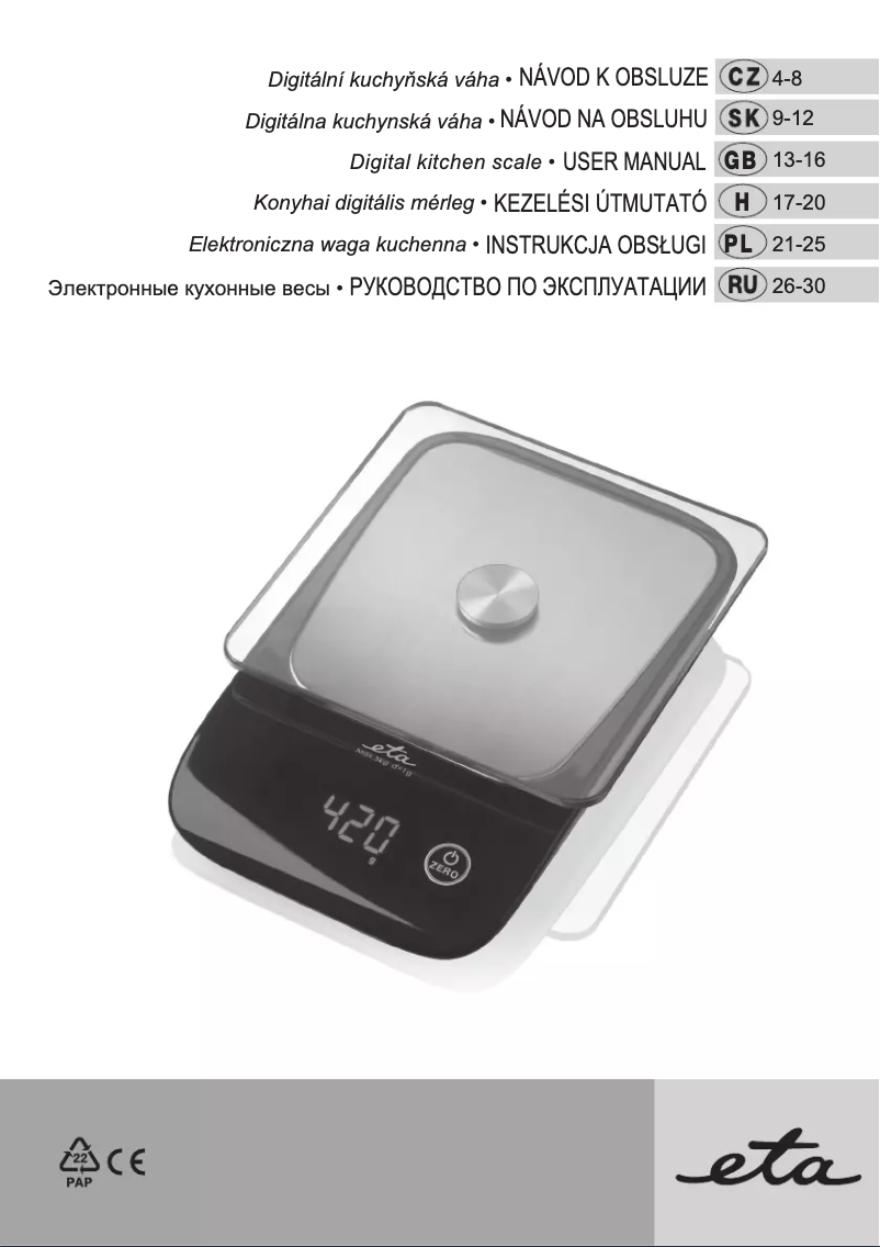 Imagen de la primera página del manual del dispositivo 3778