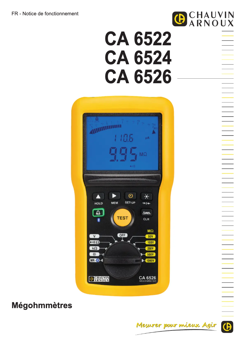 Página 1 del manual Manual de usuario Chauvin Arnoux C.A 6532