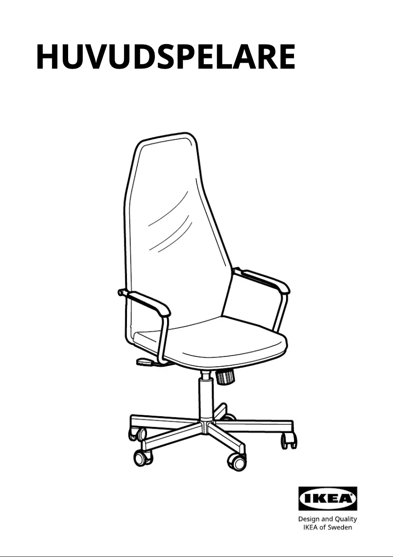 Imagen de la primera página del manual del dispositivo HUVUDSPELARE 505.226.67