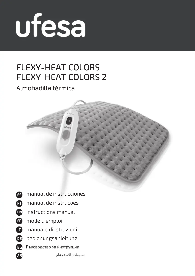 Imagen de la primera página del manual del dispositivo Flexy Heat Colors