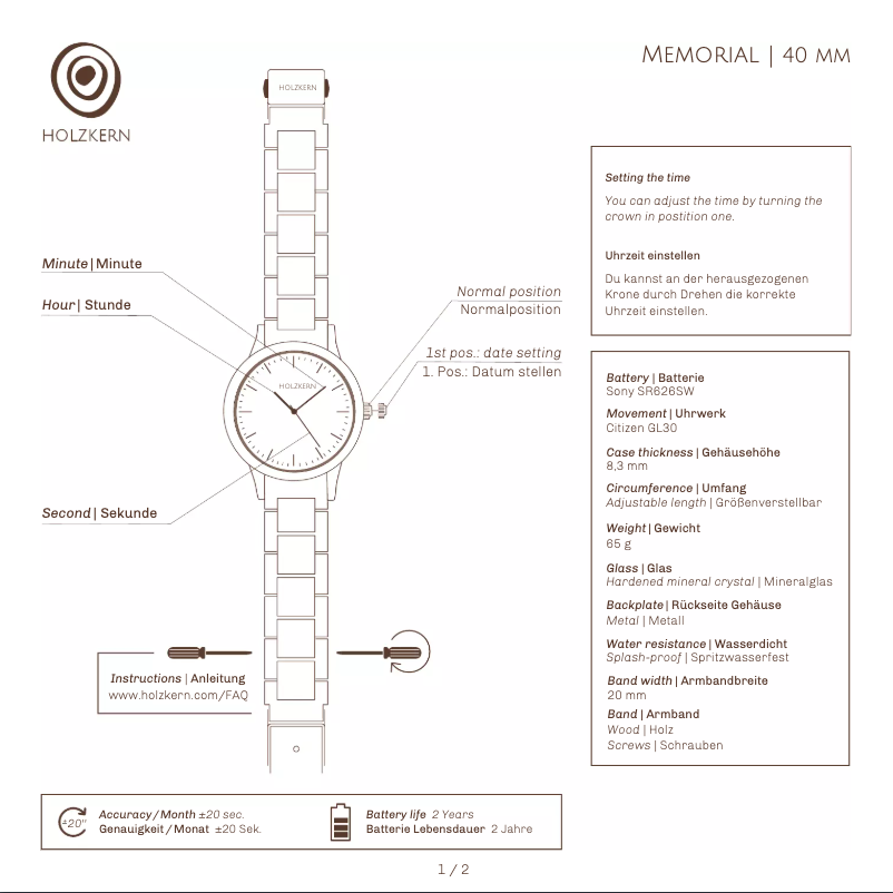 Página 1 del manual Manual de usuario Holzkern Bob