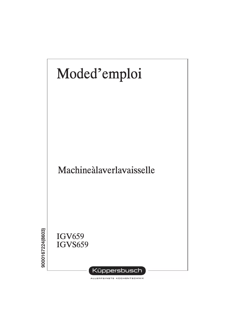 Imagen de la primera página del manual del dispositivo IGVS 659