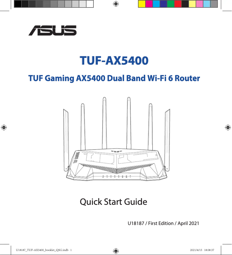 Página nº 1 - Guía de inicio rápido Asus TUF Gaming TUF-AX5400