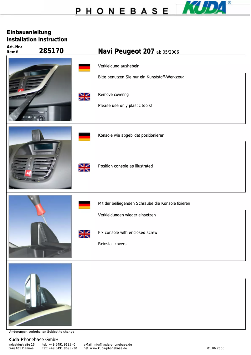 Imagen de la primera página del manual del dispositivo 285175