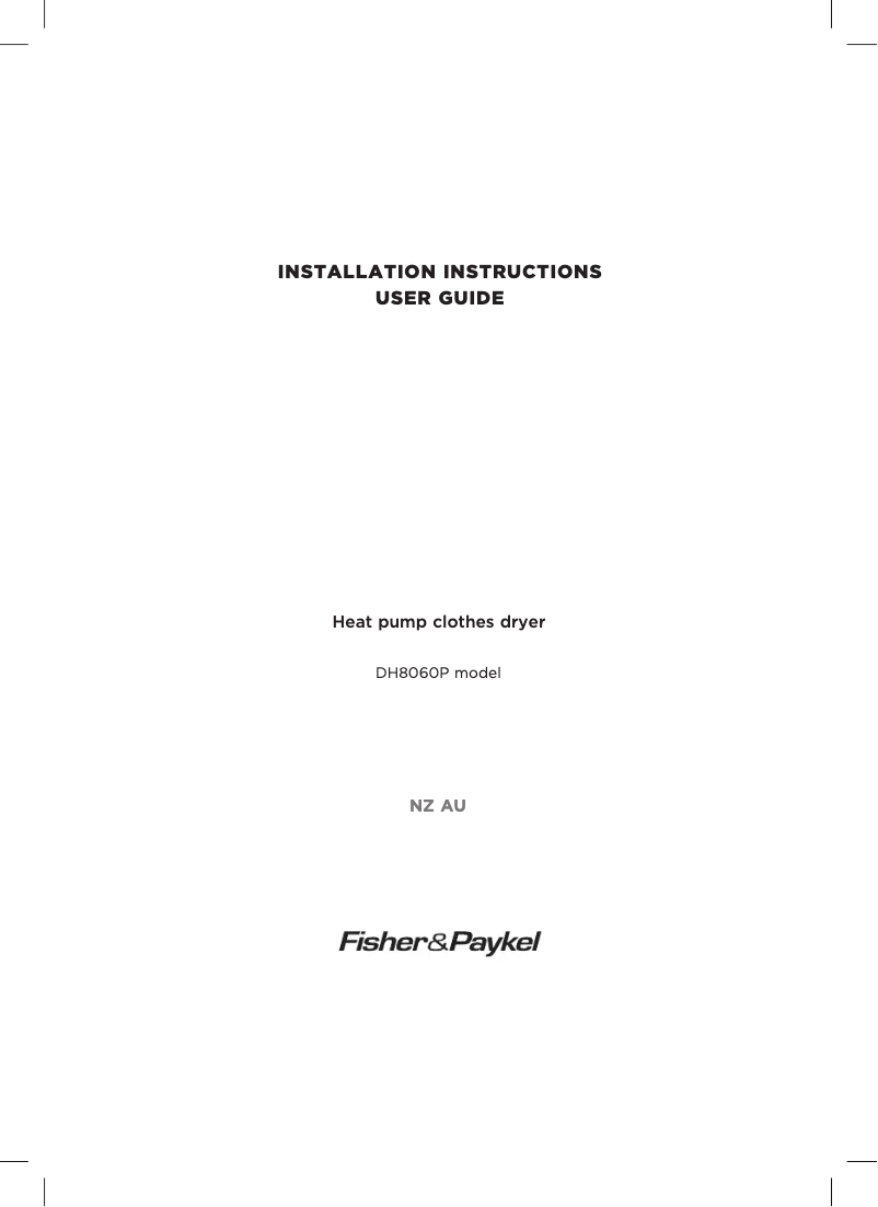 Imagen de la primera página del manual del dispositivo DH8060P1