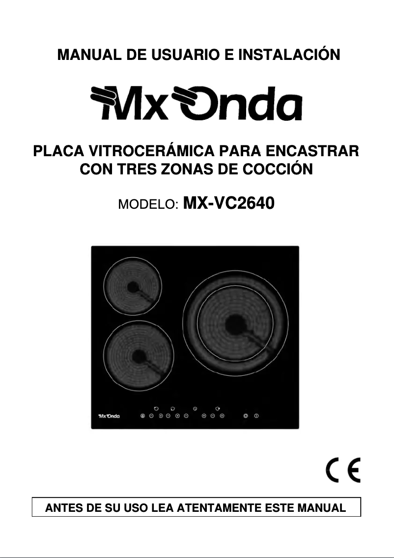 Página 1 del manual Manual de usuario Mx Onda MX-VC2640