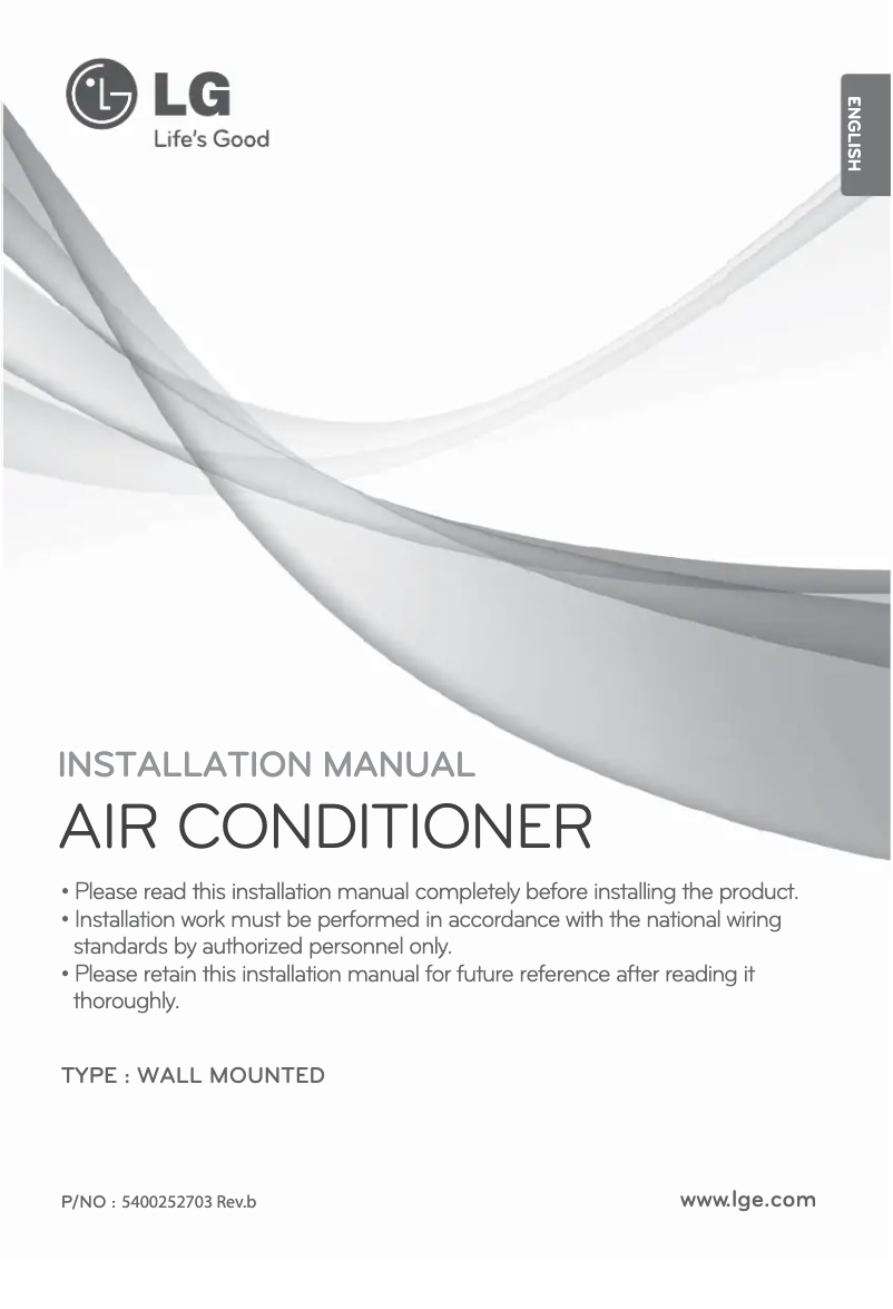 Página 1 del manual Manual de usuario LG ASNH1865DM0