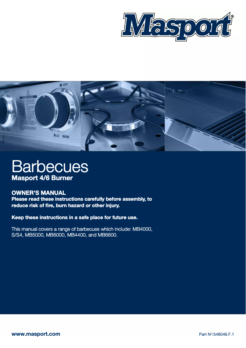 Imagen de la primera página del manual del dispositivo MB6000