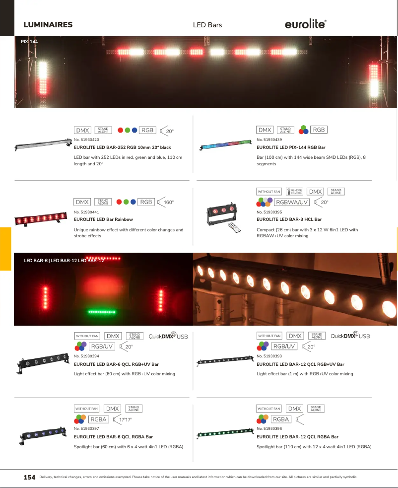 Página nº 1 - Catálogo Eurolite LED Bar Rainbow