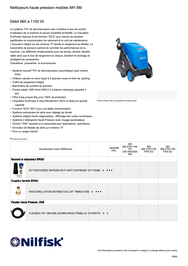 Imagen de la primera página del manual del dispositivo MH 5M