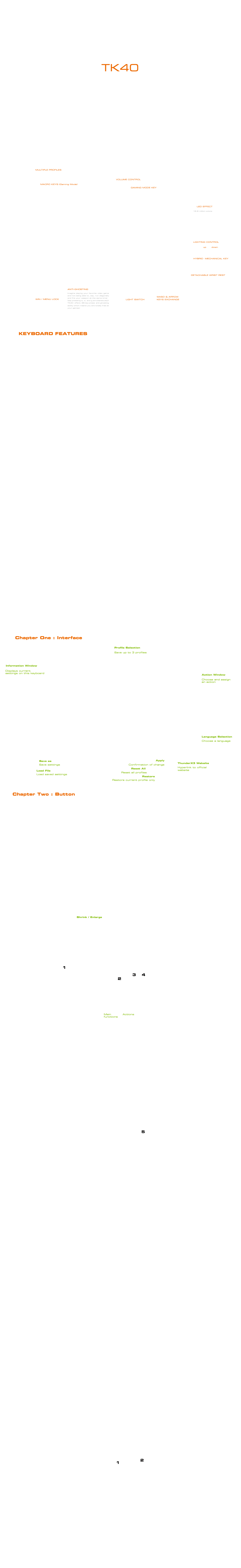 Página 1 del manual Manual de usuario ThunderX3 TK40