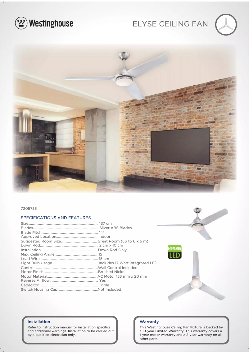 Imagen de la primera página del manual del dispositivo 7205735