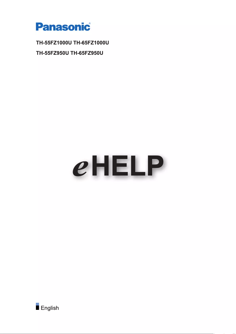 Página 1 del manual Manual de usuario Panasonic TH-55FZ1000U