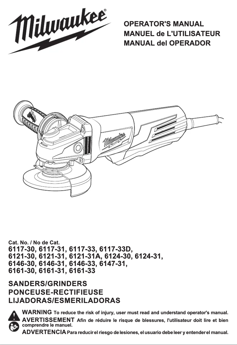 Página nº 1 - Manual de usuario Milwaukee 6121-30