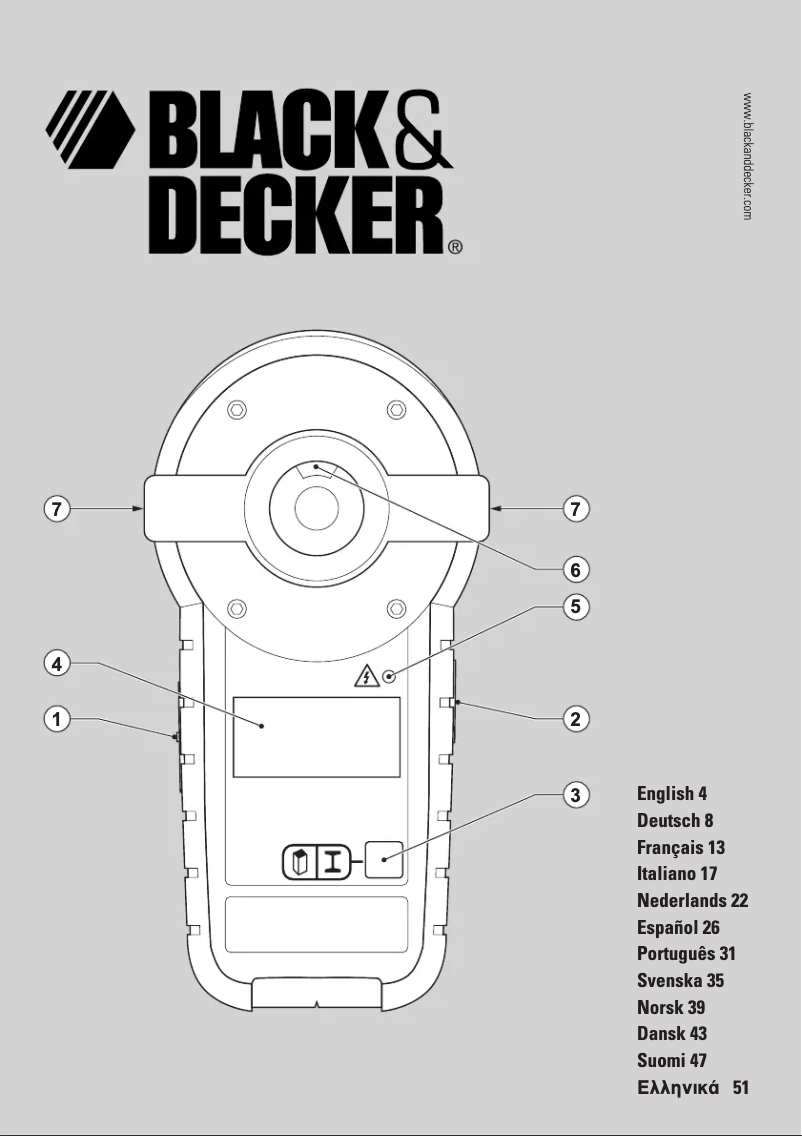 Página 1 del manual Manual de usuario Black & Decker BDL230S