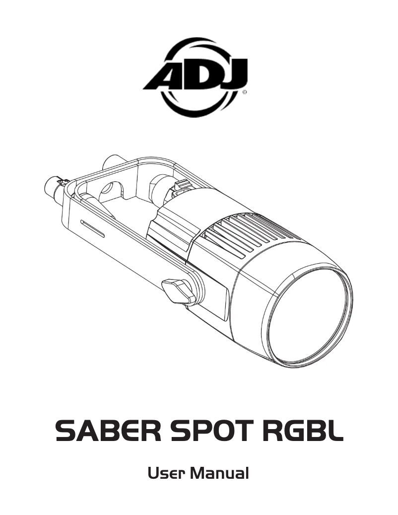 Imagen de la primera página del manual del dispositivo Saber Spot RGBL
