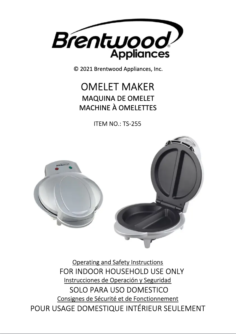 Página nº 1 - Manual de usuario Brentwood TS-255