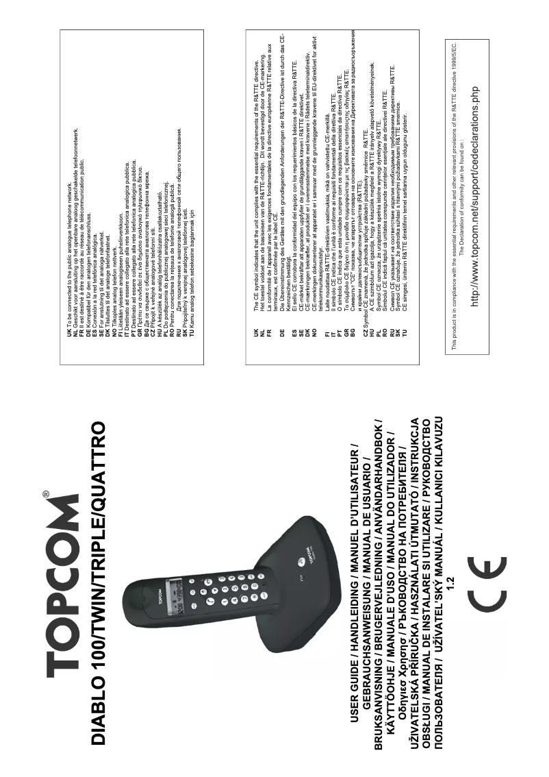 Imagen de la primera página del manual del dispositivo Diablo 101