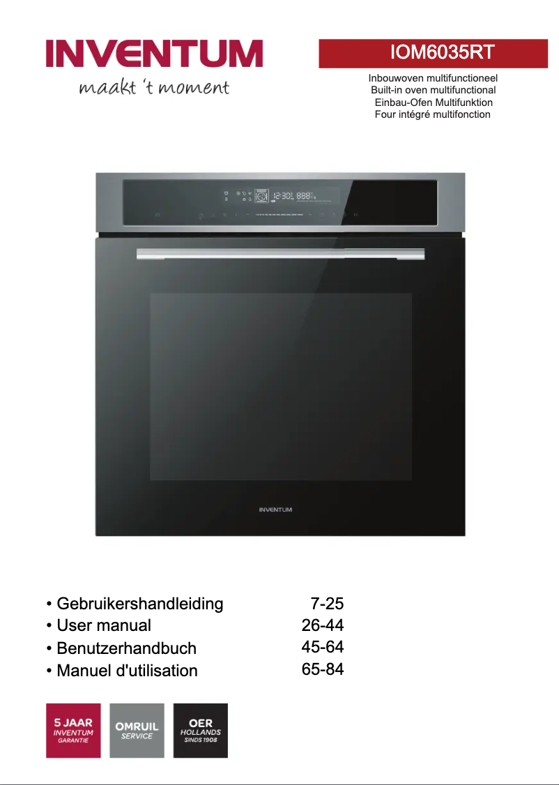 Página 1 del manual Manual de usuario Inventum IOM6035RT