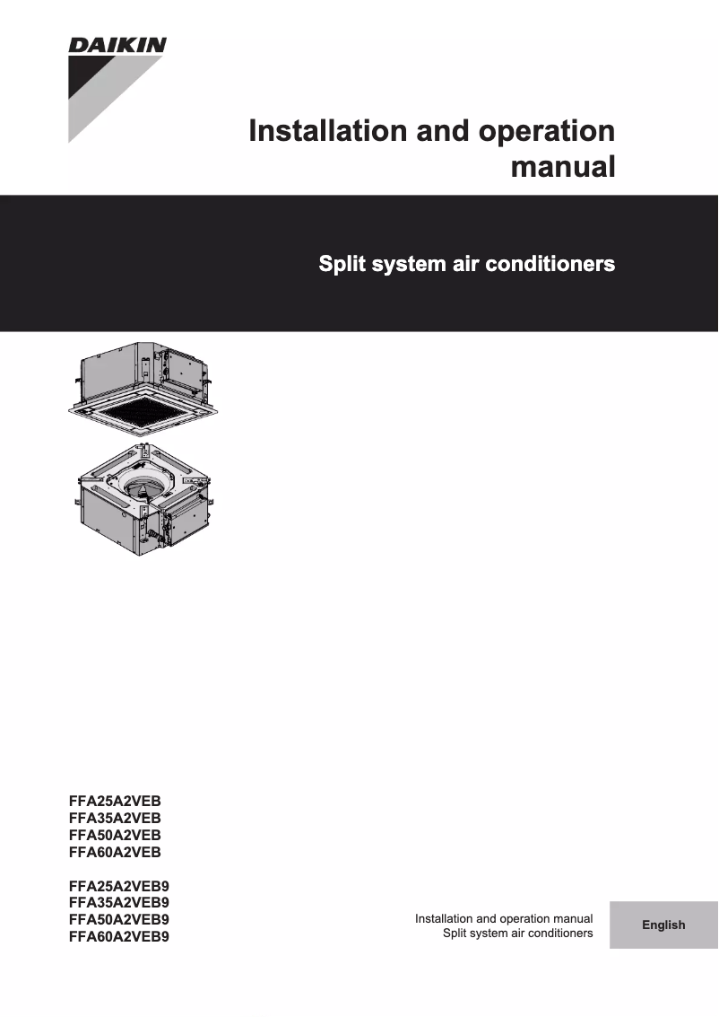 Imagen de la primera página del manual del dispositivo FFA35A2VEB9