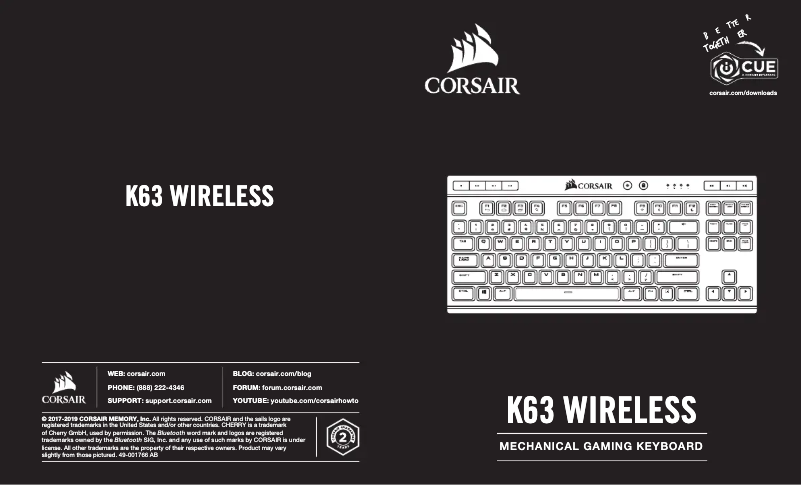 Página nº 1 - Guía de inicio rápido Corsair K63