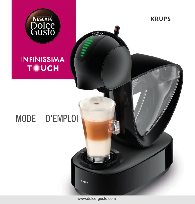 Página 1 del manual Manual de usuario Krups Nescafé Dolce Gusto Infinissima Touch