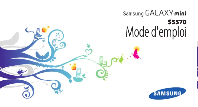 Imagen de la primera página del manual del dispositivo Galaxy Mini GT-S5570
