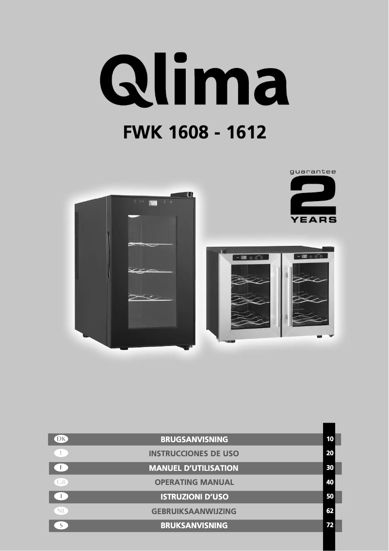 Página nº 1 - Manual de usuario Qlima FWK 1612
