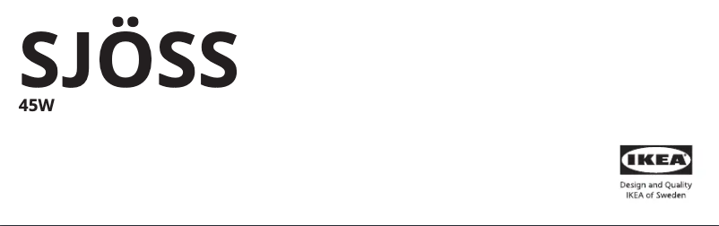 Página 1 del manual Manual de usuario Ikea SJÖSS 805.744.57